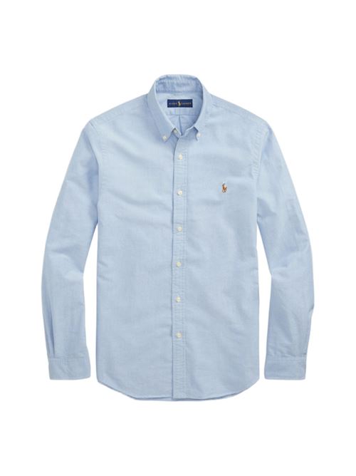 Camicia da uomo in cotone stretch oxford, colore celeste POLO RALPH LAUREN | 710P06688001